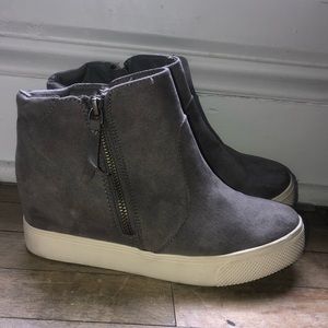 Grey Platform Boots
